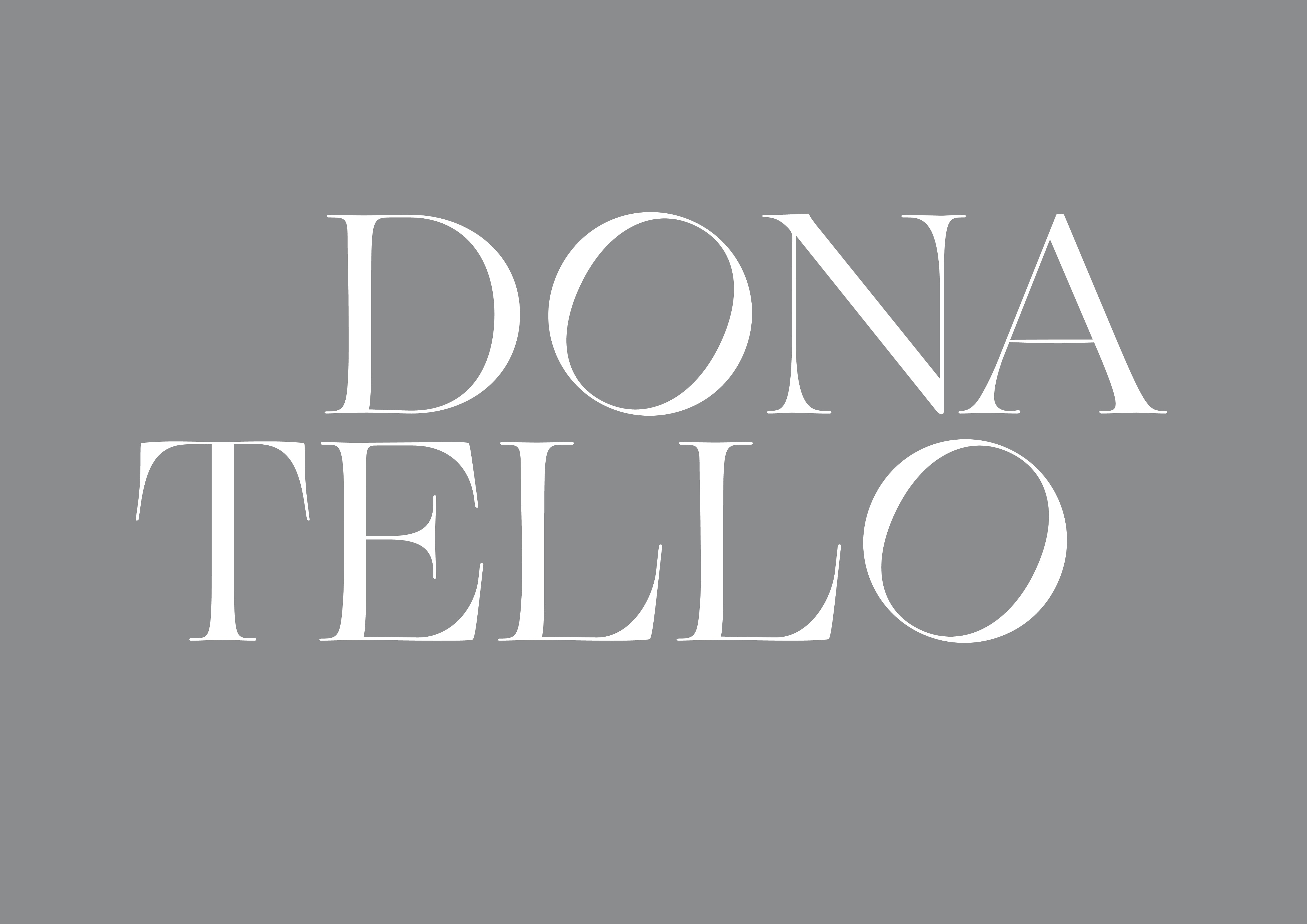 Donatello Gemaeldegalerie Berlin Typografie Abfolge